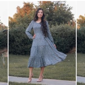 Rosalee floral long sleeve dress